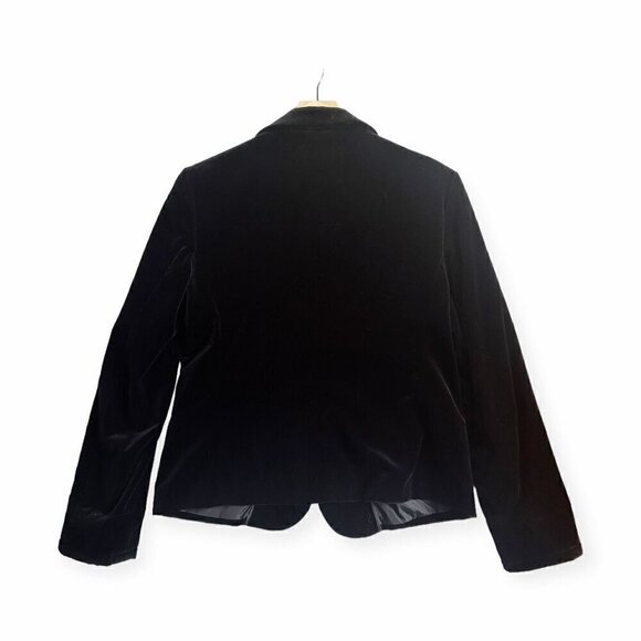 Miu Miu Black Velvet Blazer Jacket, Size 44‎ Italy/M - Picture 2 of 16